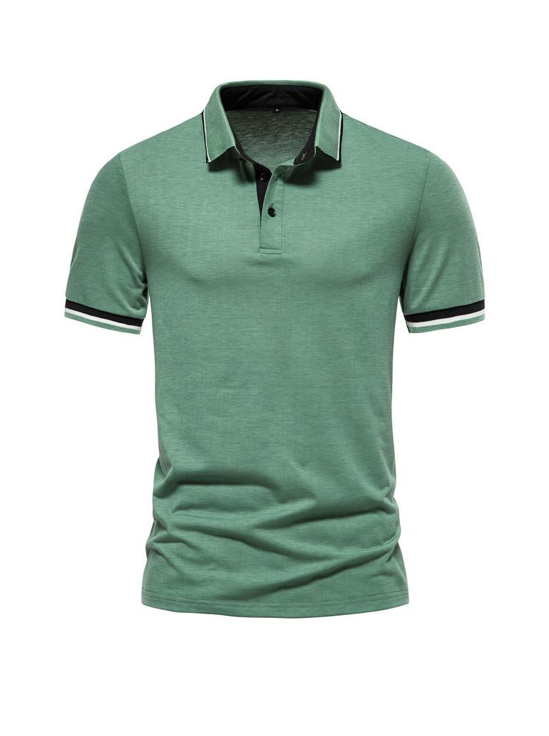 Butler Contrast Color Short-sleeved Polo Shirt