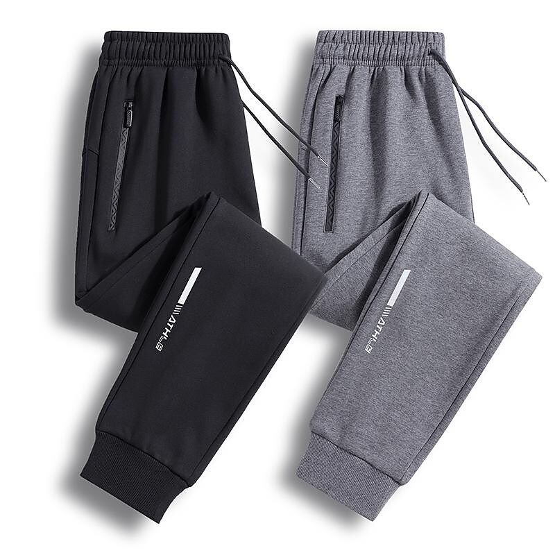 YUHAOTIN Kamo Fitness Sweatpants Mens Plush Thickened Heating Cotton Wool  Trousers Knee Bottoming Autumn Trousers Hair Trousers Low Rise Sweatpants  Lined Sweatpants 