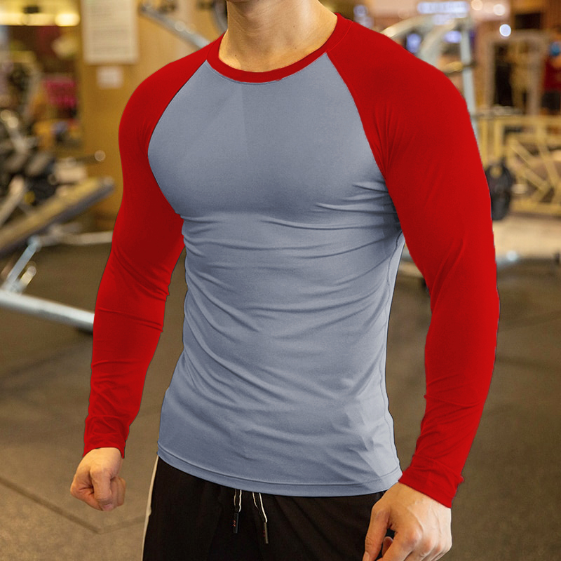 Men's Compression Shirt Running Shirt Long Sleeve Base Layer Athletic
