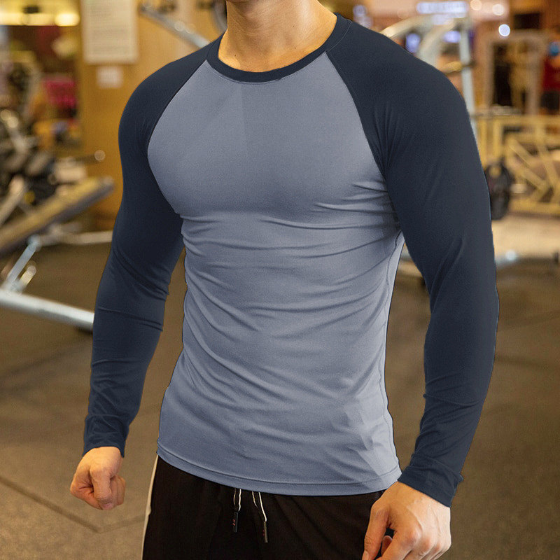 Men's Compression Shirt Running Shirt Long Sleeve Base Layer Athletic