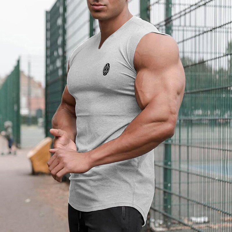 Men's Tank Top Sleeveless Shirt Graphic Letter V Neck Casual Daily Sleeveless Print Sports Top