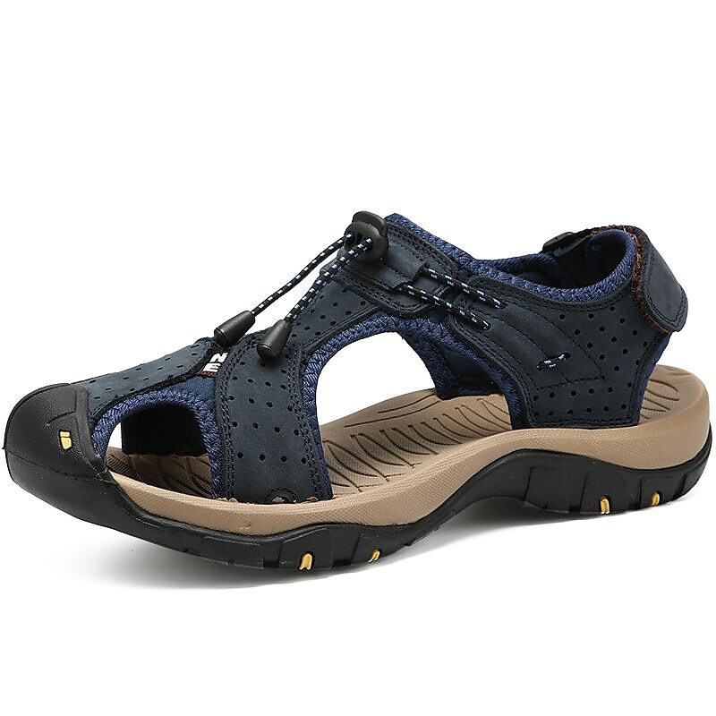 cross-border 2022 summer new breathable baotou beach shoes trend men's sandals men's shoes large size wholesale