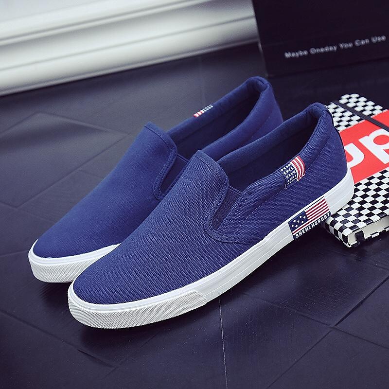 manufacturers wholesale couple models spring plus size men's canvas shoes over-the-foot men's shoes korean version of casual students small white shoes trend