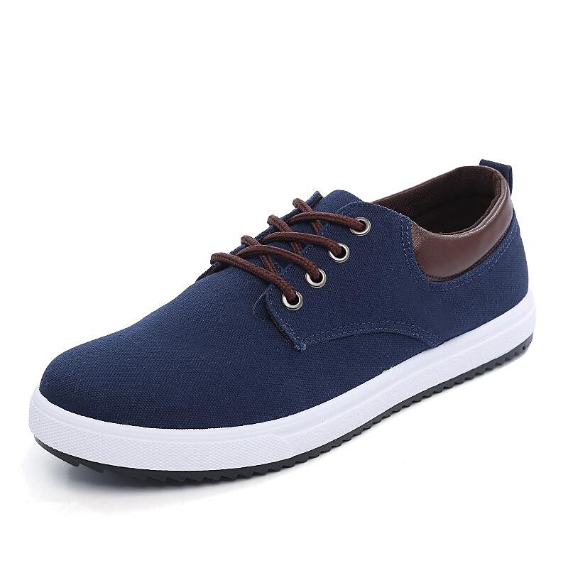 supply foreign trade large size men's shoes spring and autumn canvas shoes trend low-top breathable casual men's cloth shoes