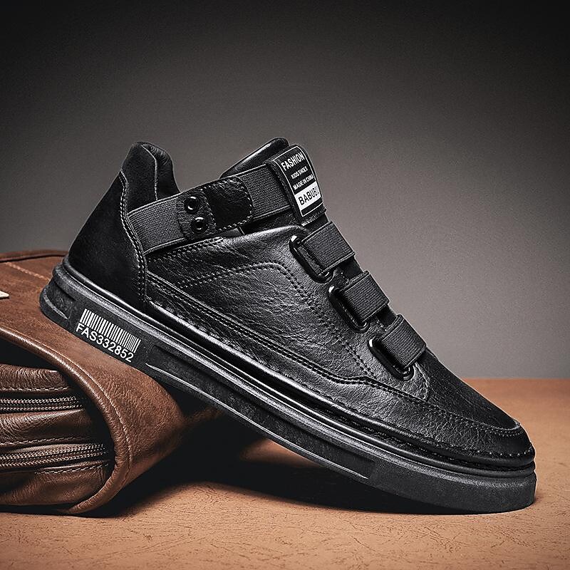 men's shoes 2021 autumn martin boots men's leather shoes korean version of the trend of casual trendy shoes in the high-top sneakers