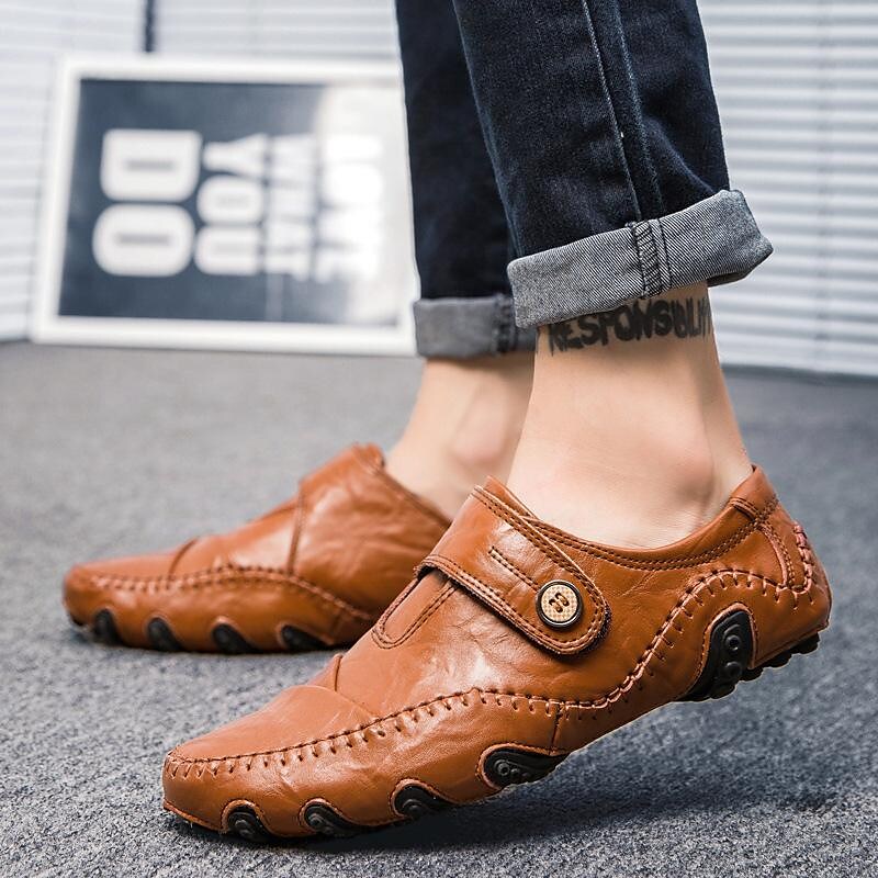wish foreign trade shoes2021 men's business leather shoes men's shoes casual leather shoes men's men's single shoes dad shoes