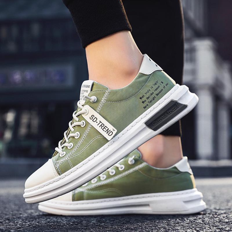 men's breathable canvas slip-on slip-on shoes