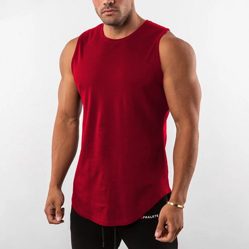 Men's Tank Top Solid Colored Crew Neck  Sleeveless  Fashion Simple Comfortable