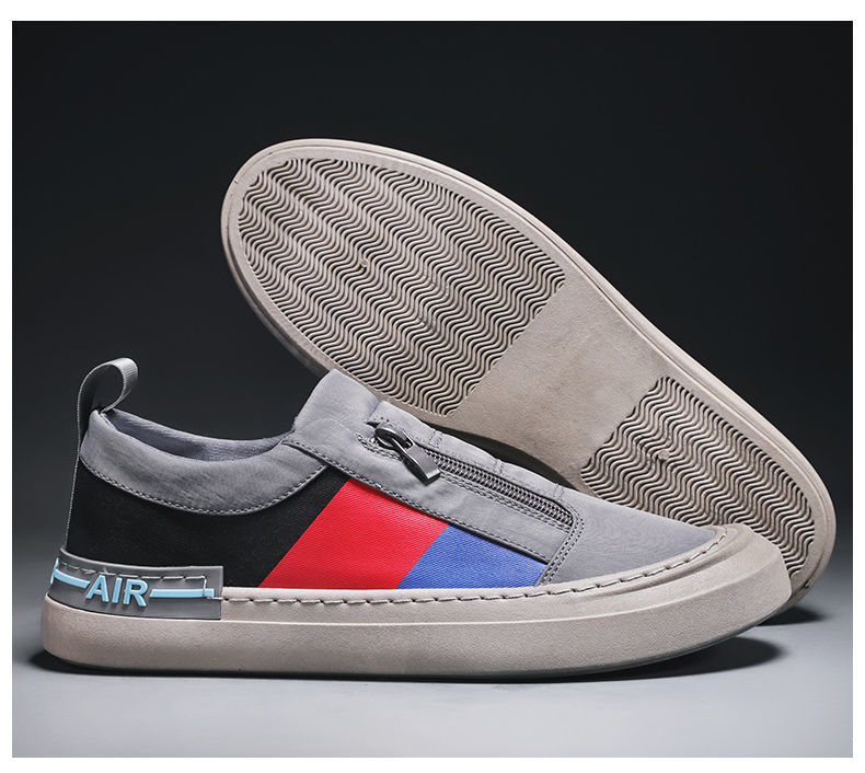 men's shoes summer breathable slip-on lazy canvas tide shoes casual shoes all-match men's work old beijing cloth shoes