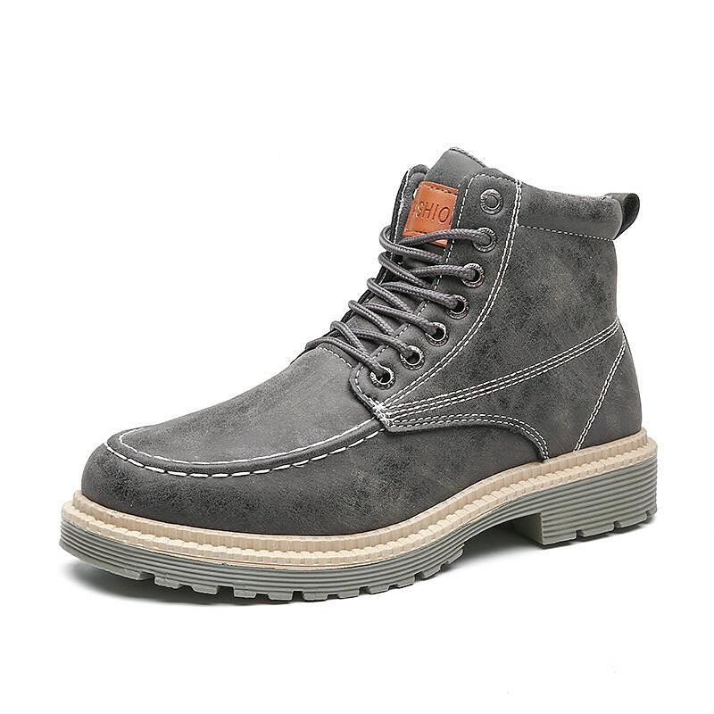 autumn men's martin boots, short boots, tooling boots, korean version of the trend, summer men's shoes, british fashion boots, high-top men's boots