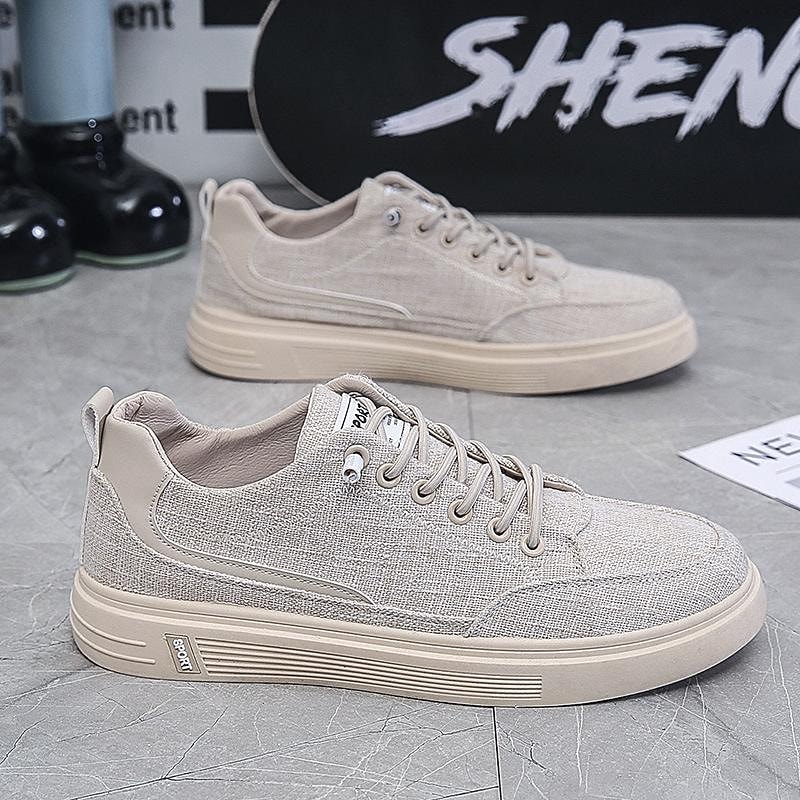 men's shoes 2022 new summer breathable linen shoes trendy all-match shoes men's canvas shoes thin casual sneakers