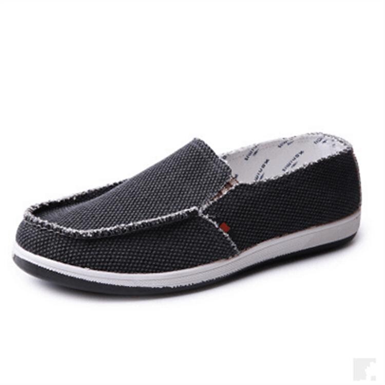 minshu spring and autumn trend men's canvas shoes low top breathable casual old beijing cloth shoes linen beggar men's shoes