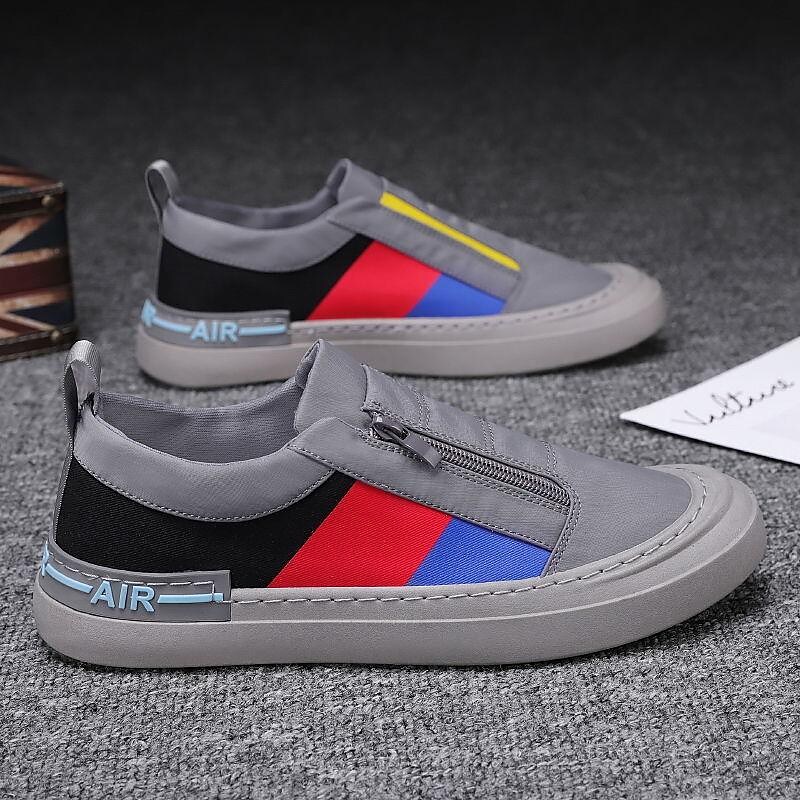 men's shoes summer breathable slip-on lazy canvas tide shoes casual shoes all-match men's work old beijing cloth shoes