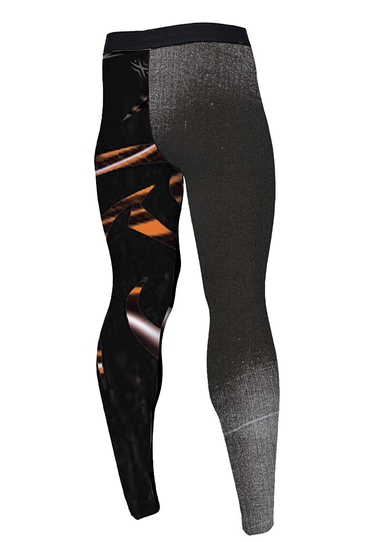 Men's Black Running Tights Micro-elastic Breathable Quick Dry Pant