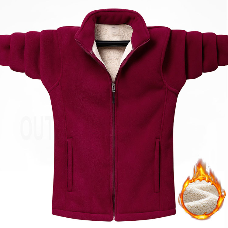 Men‘s Polar Loose Fleece Outdoor Long Sleeve Thickened Sweatshirt