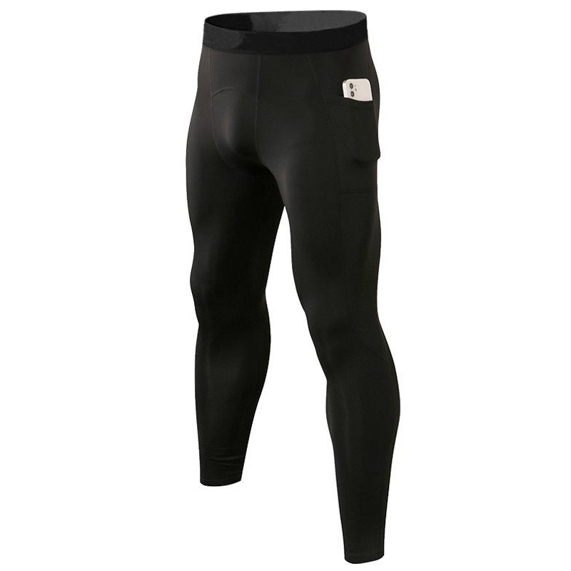 Men's Solid Color Running with Phone Pocket Breathable Sport Pant