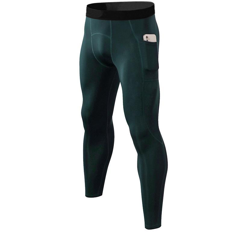 Men's Solid Color Running with Phone Pocket Breathable Sport Pant