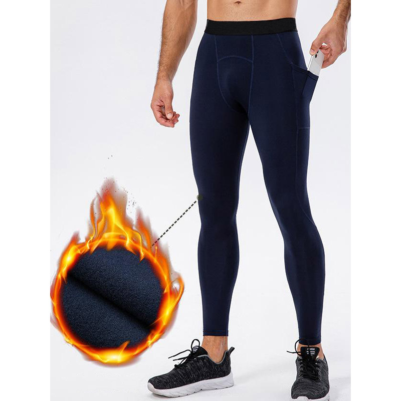 Men's Solid Color Running with Phone Pocket Breathable Sport Pant