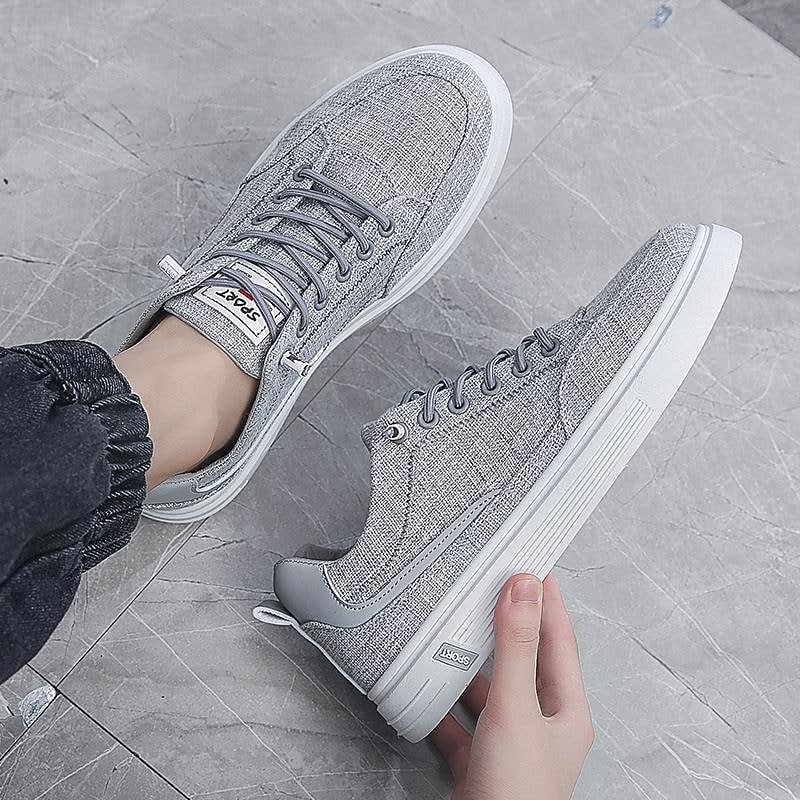 men's shoes 2022 new summer breathable linen shoes trendy all-match shoes men's canvas shoes thin casual sneakers