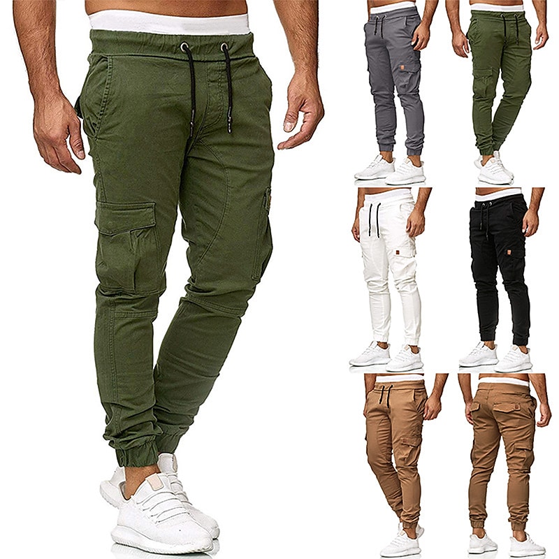 Men's Casual Trousers Solid Color Pants