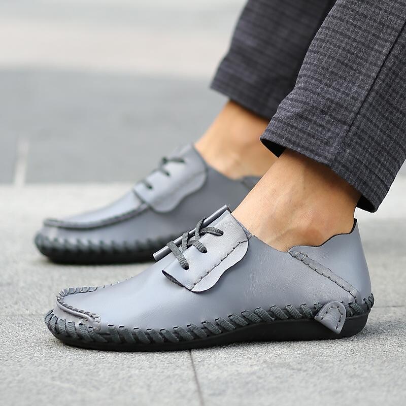 cross-border large size leather shoes casual fashion single shoes men's shoes men's leather men's 46 yards 50 yards