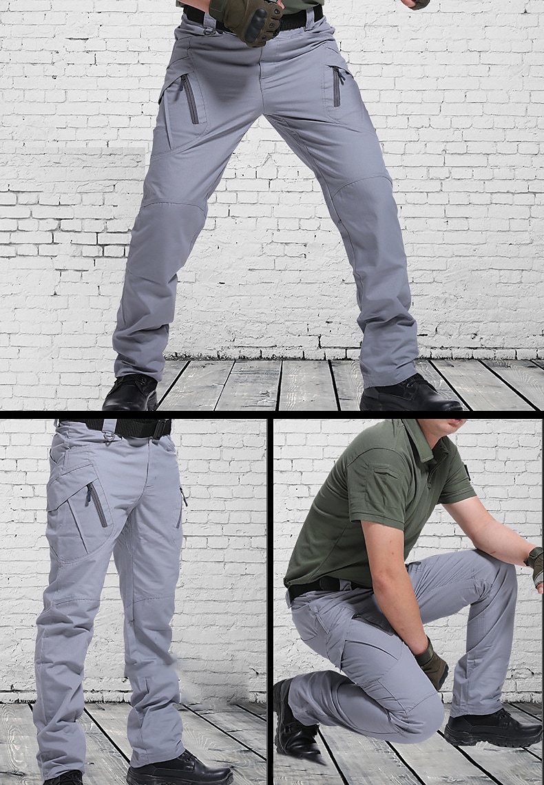 Men's Cargo Pants Work Pants Tactical Pants Military Summer Outdoor Ripstop Windproof Breathable Quick Dry Bottoms 9 Pockets 