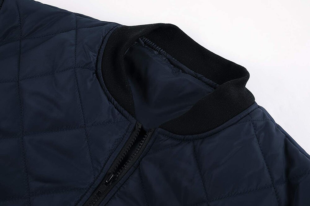 Men's Outdoor Windproof Solid Color Cotton Full Zipper Warm Coat