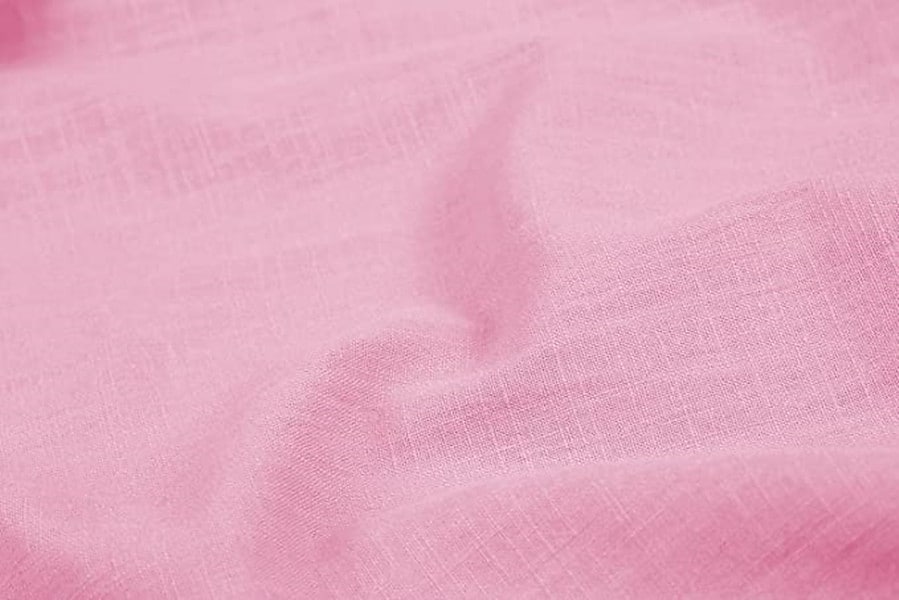 Men's Linen Solid Color Turndown Pink Outdoor Street Long Sleeve Top