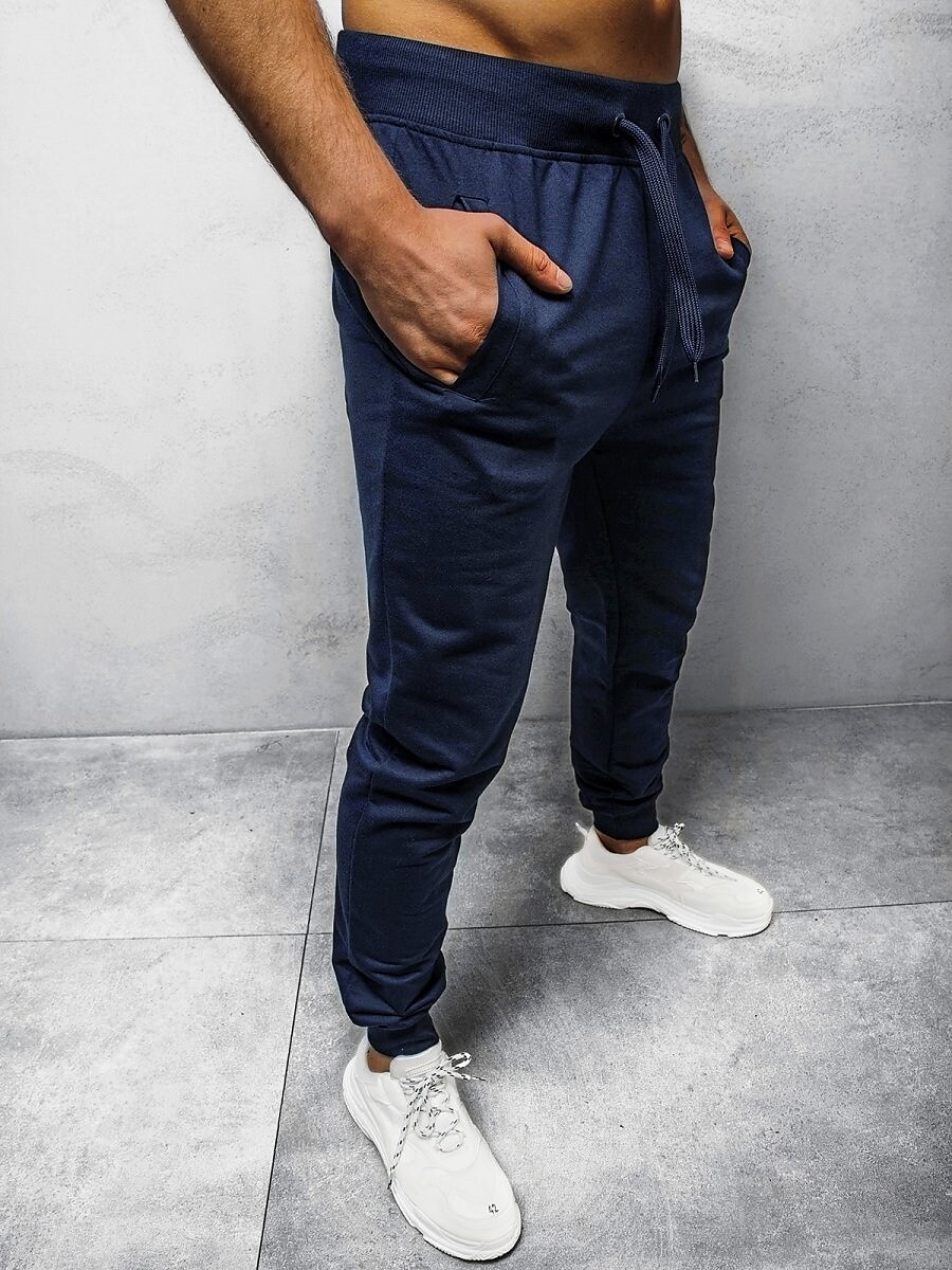 Men's Solid Color Drawstring Breathable Quick Dry Joggers Sweatpant