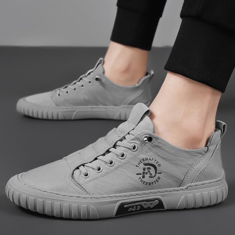 Breathable thin slip-on casual canvas shoes