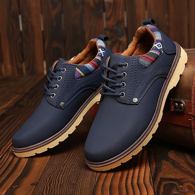 2020 autumn new men's business casual leather shoes waterproof non-slip shoes low-top shoes men's shoes a drop shipping