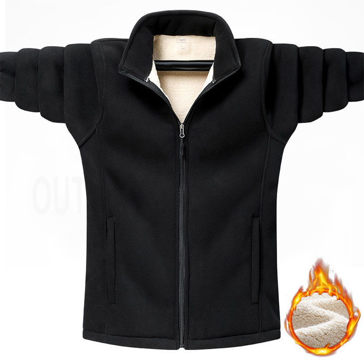 Men‘s Polar Loose Fleece Outdoor Long Sleeve Thickened Sweatshirt