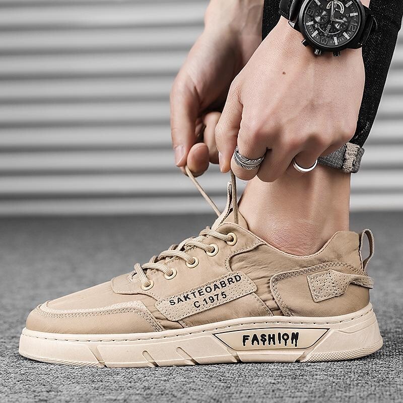 summer new breathable men's shoes korean version of the trendy men's low-top sneakers umbrella canvas shoes all-match sports shoes