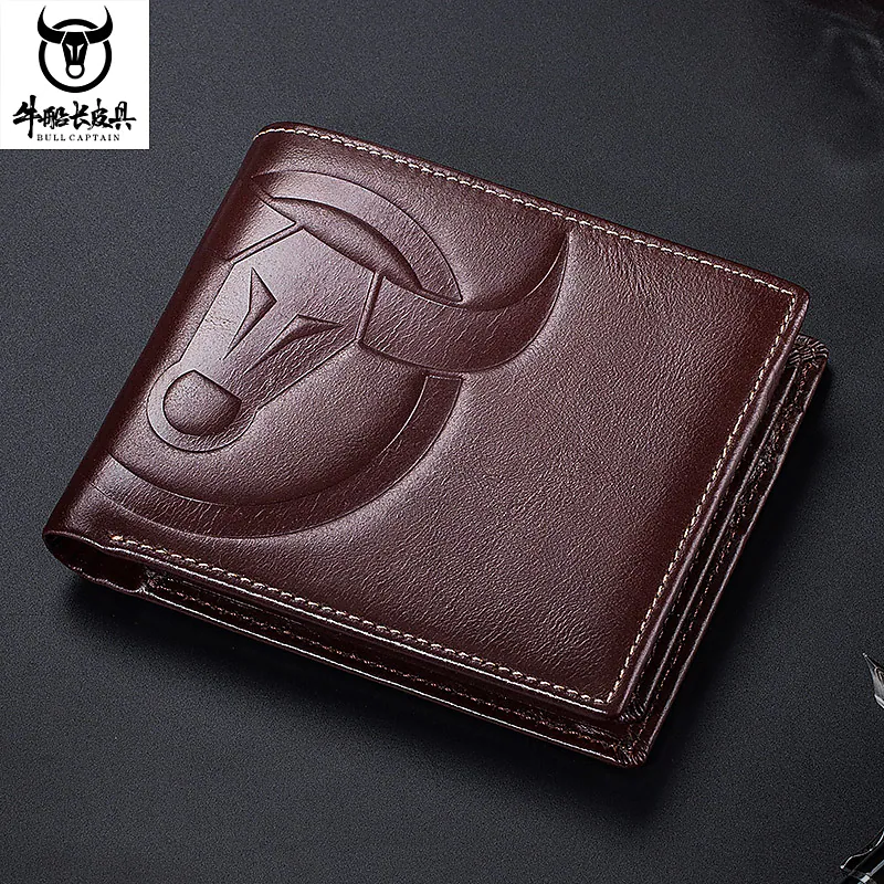 captain cattle leather purse