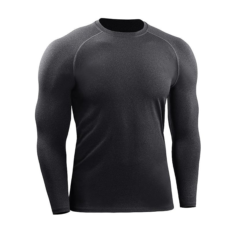 Men's Quick-drying Sports  Long-sleeved Top Running Fitness Slim Training Stretch Breathable T-shirt