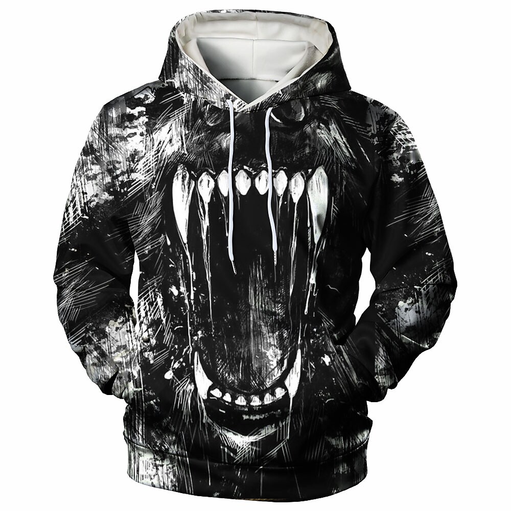 Men's Hoodie Sweatshirt Graphic Prints Casual Hoodies Streetwear 