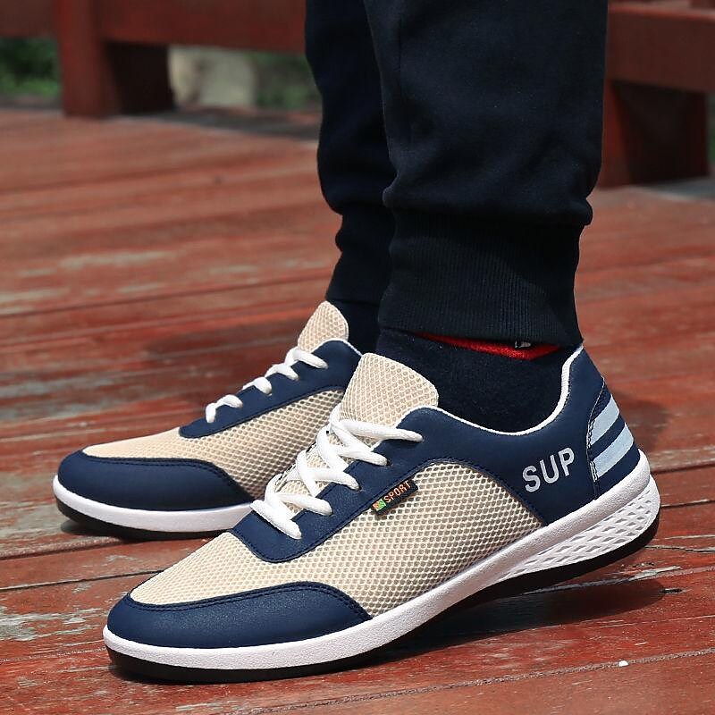 2021 new summer men's shoes deodorant sneakers men's casual breathable shoes men's summer mesh shoes running shoes