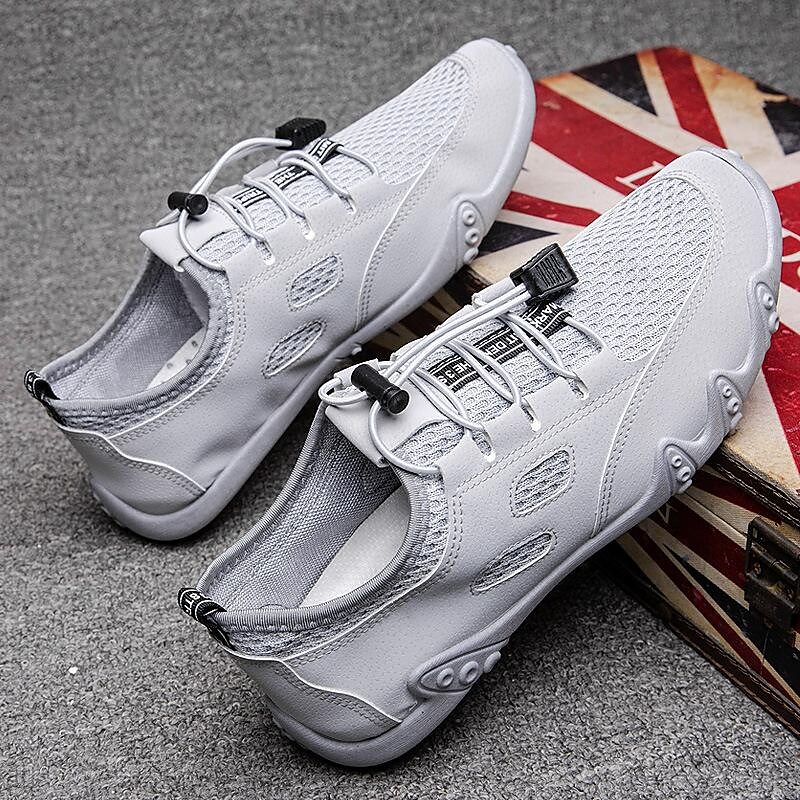 2022 new mesh shoes men's spring breathable men's shoes all-match sneakers trend sports shoes men's flying woven casual shoes
