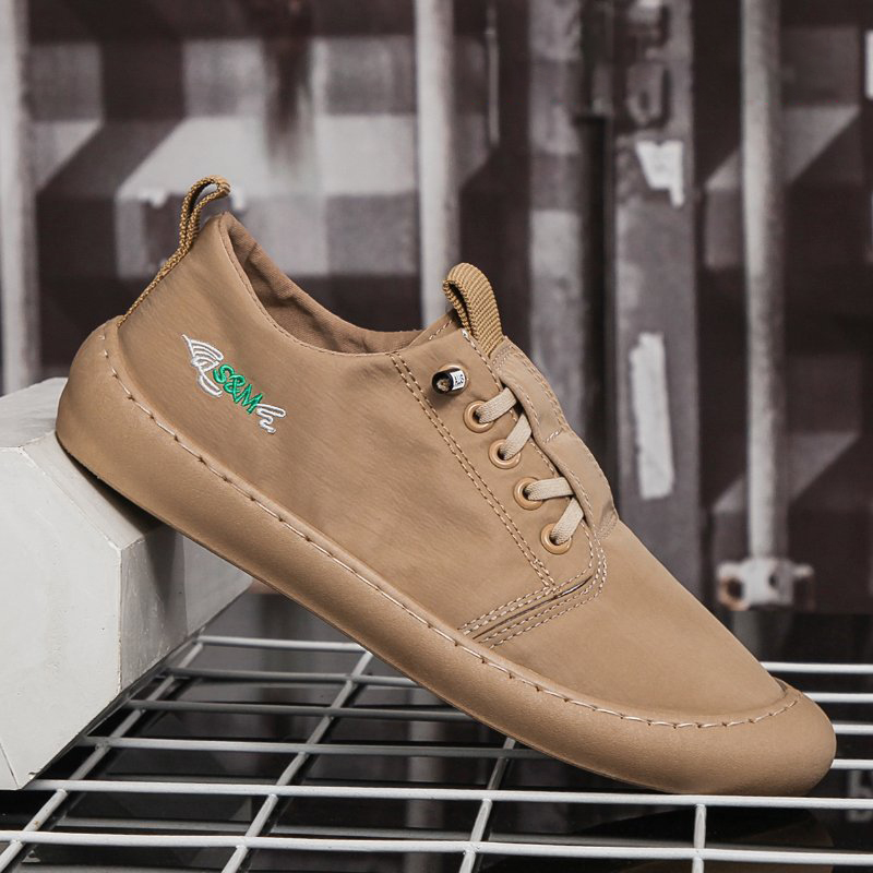 ice silk slip on breathable lazy men's shoes