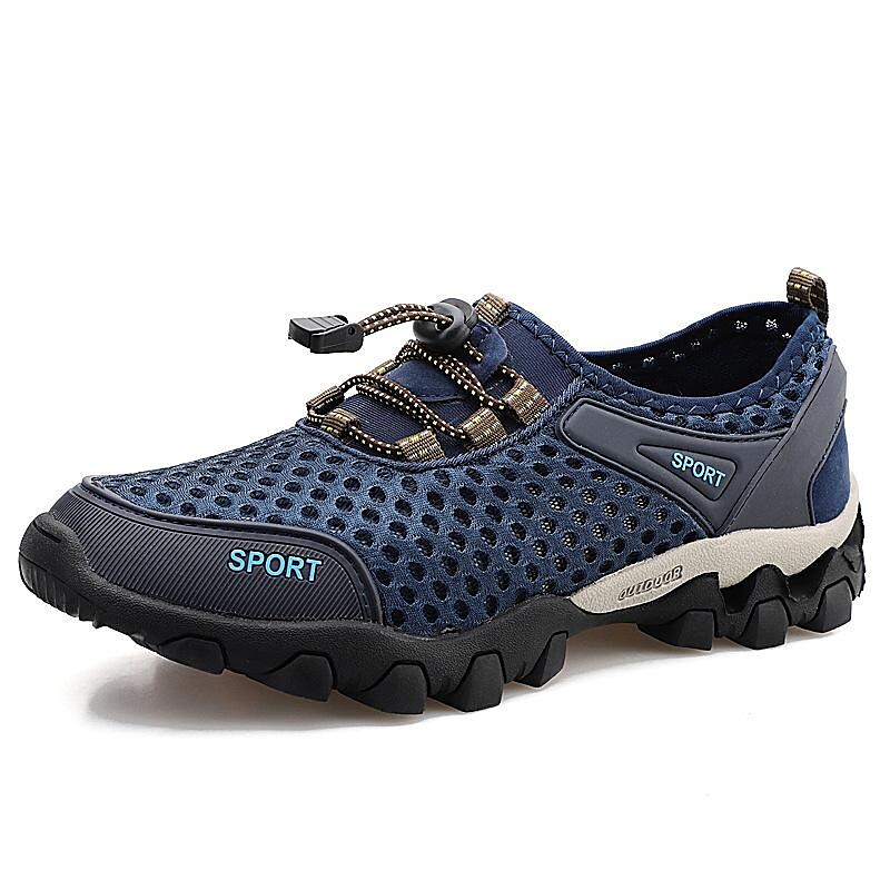 new sports men's shoes summer foreign trade large size breathable air-conditioning shoes men's mesh running outdoor sports casual men's shoes