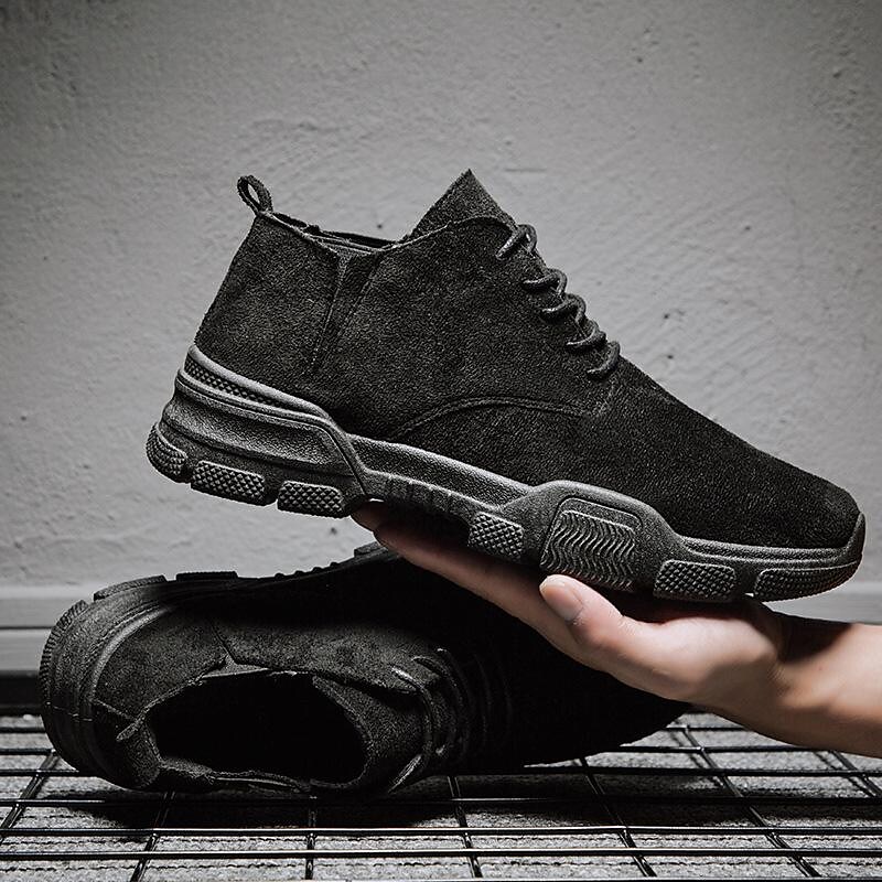 new men's shoes autumn tooling boots korean high-top martin boots fashion breathable all-match men's trendy boots