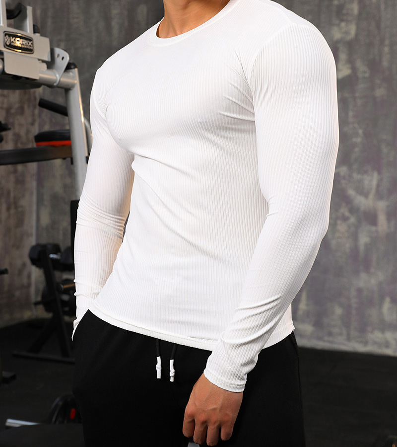 Men's Workout Shirt Running Shirt Long Sleeve Top Athletic Athleisure