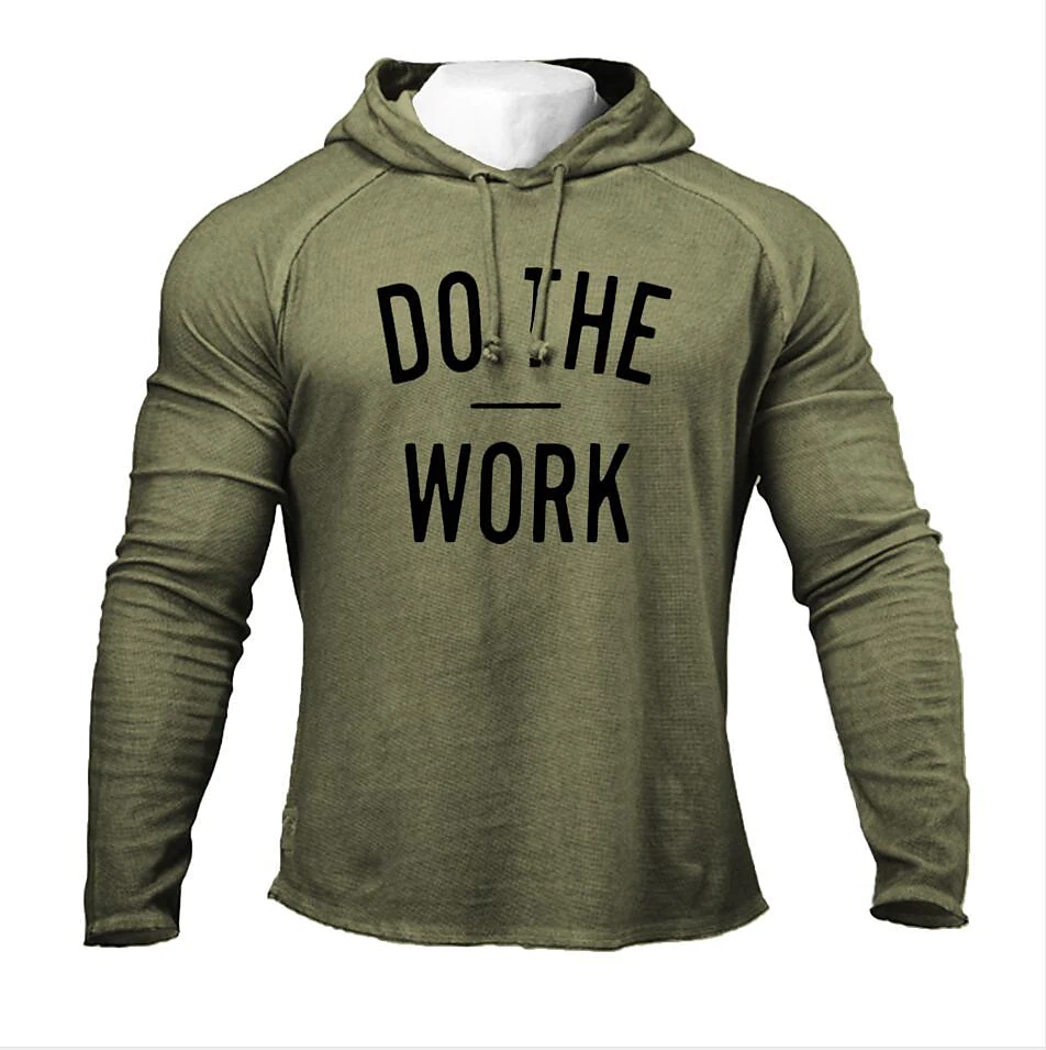 Men's Graphic Letter Lace up Casual Cool Sportswear Casual Clothing Apparel Hoodies Sweatshirts