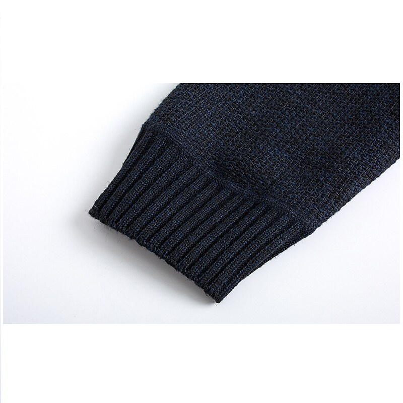 Men's Knitted Hooded Warm Long Sleeve Long Sleeve Cardigan Sweater