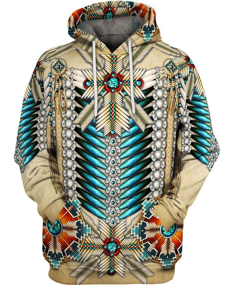 Men's  Hoodie Sweatshirt Tribal Graphic Prints Sports & Outdoor Long Sleeve