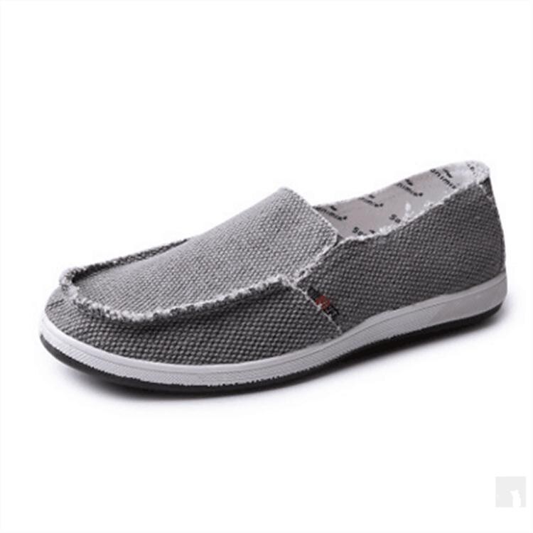 minshu spring and autumn trend men's canvas shoes low top breathable casual old beijing cloth shoes linen beggar men's shoes