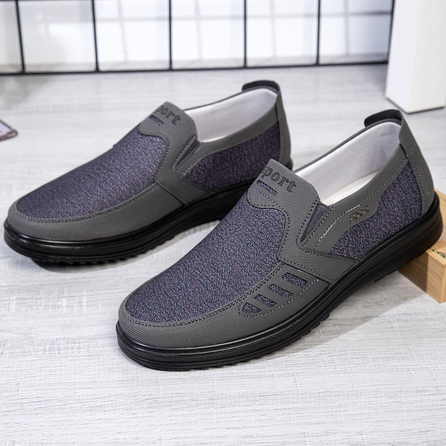 spring and autumn old beijing cloth shoes men's shoes breathable men's single shoes middle-aged and elderly dad shoes soft bottom non-slip casual large size shoes