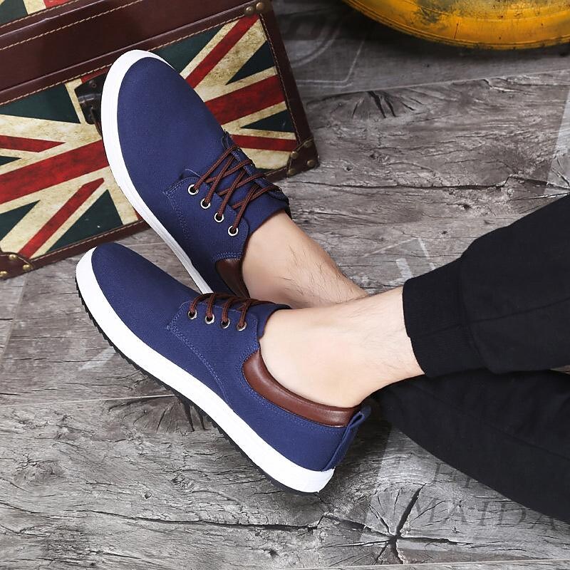 supply foreign trade large size men's shoes spring and autumn canvas shoes trend low-top breathable casual men's cloth shoes