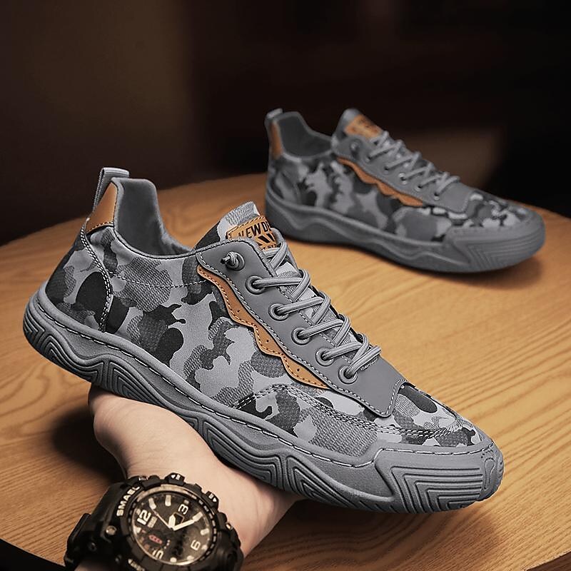 2022 new men's shoes summer breathable flat shoes old beijing cloth shoes labor insurance work site camouflage liberation shoes