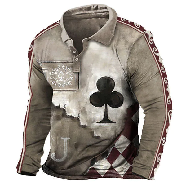 Men's T shirt Tee Letter Turndown Vacation Work Tops Casual Blue Gray Khaki